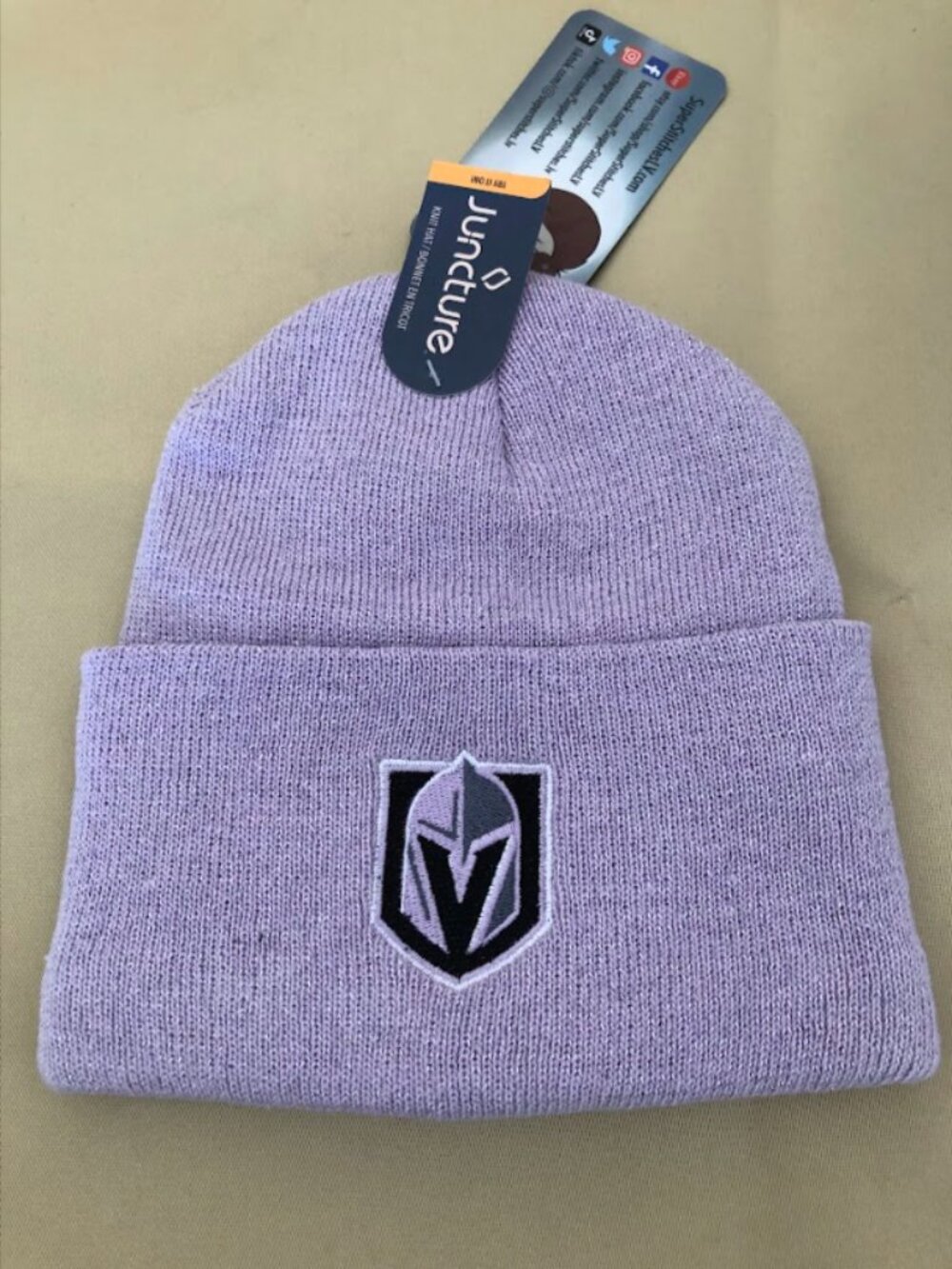 Las Vegas Golden Knights Light Purple Pom-Pom Beanies!